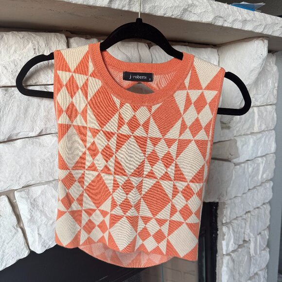 J Roberts Cropped Open Back Sweater - Picture 1 of 3